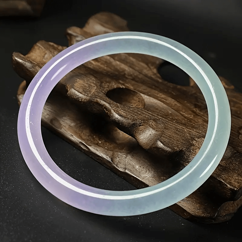 Elegant Gradient Purple-Green Natural Stone Bracelet